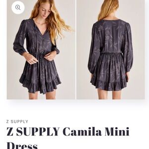 Z Supply Charcoal Mini Dress